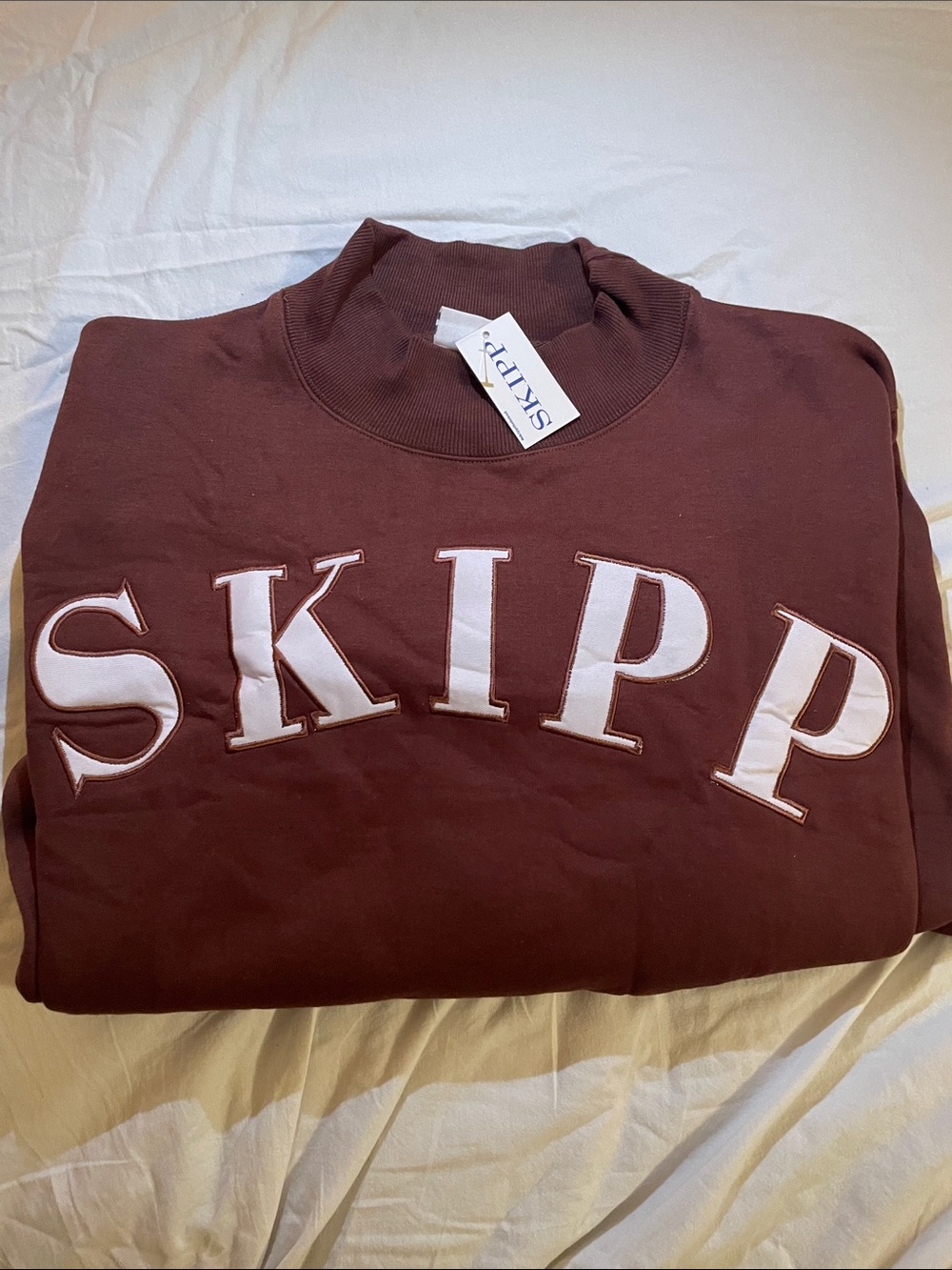Skipp Brown Pullover Sweatshirt